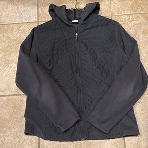Columbia black quilted fleece